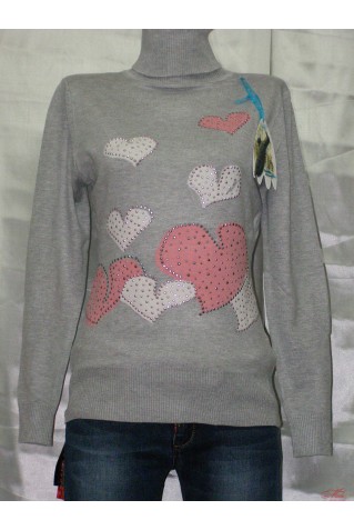 Теплый гольф "Сердце"